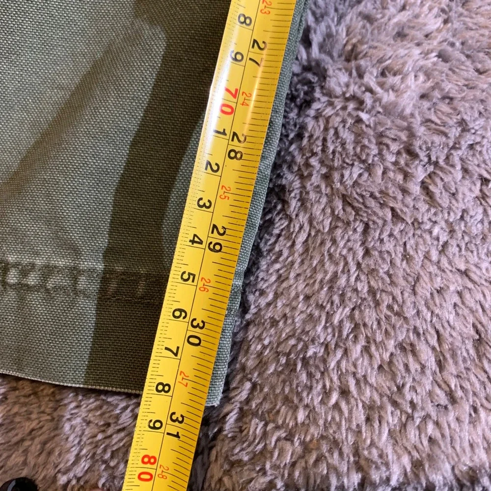 Cabelas Trail Hiker Mens Cargo‎ Pants Olive Green Canvas Elastic Waist 44x32